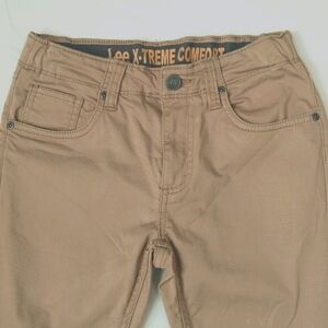 Lee x- treme comfort straight leg stretch casual khaki pant Boys Sz 10